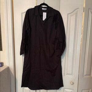 Harshman Black Long Sleeve Dress